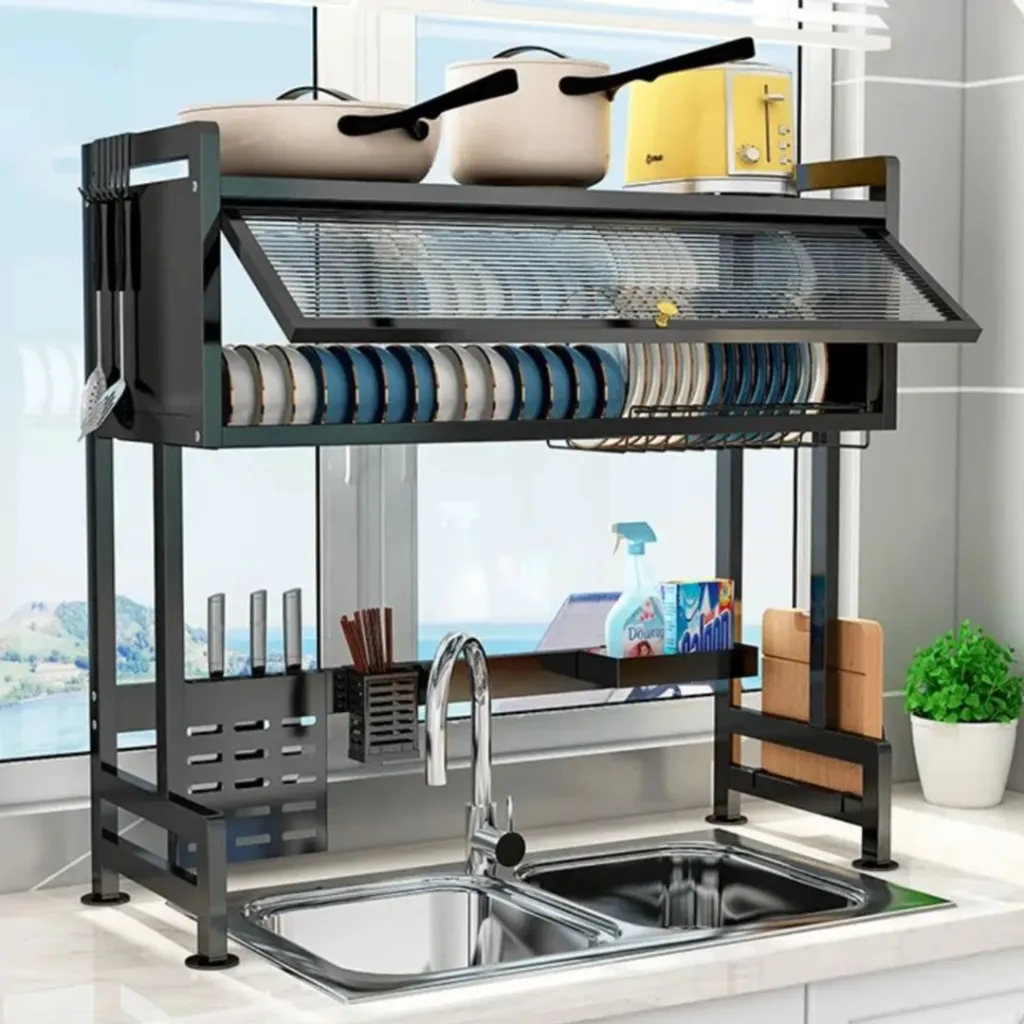 PLATERO ORGANIZADOR ESCURRIDOR DE 1 GABINETE DE LUJO 65CM..webp