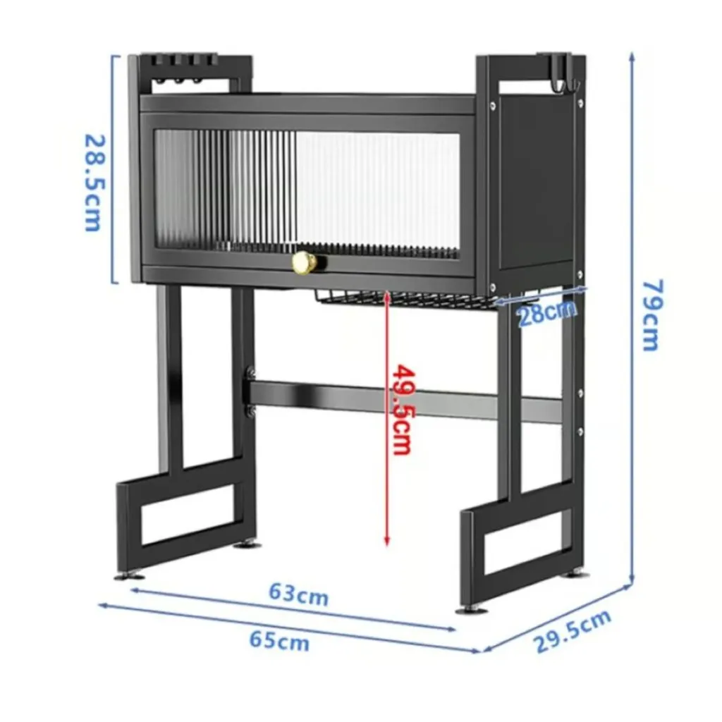 PLATERO ORGANIZADOR ESCURRIDOR DE 1 GABINETE DE LUJO 65CM....webp