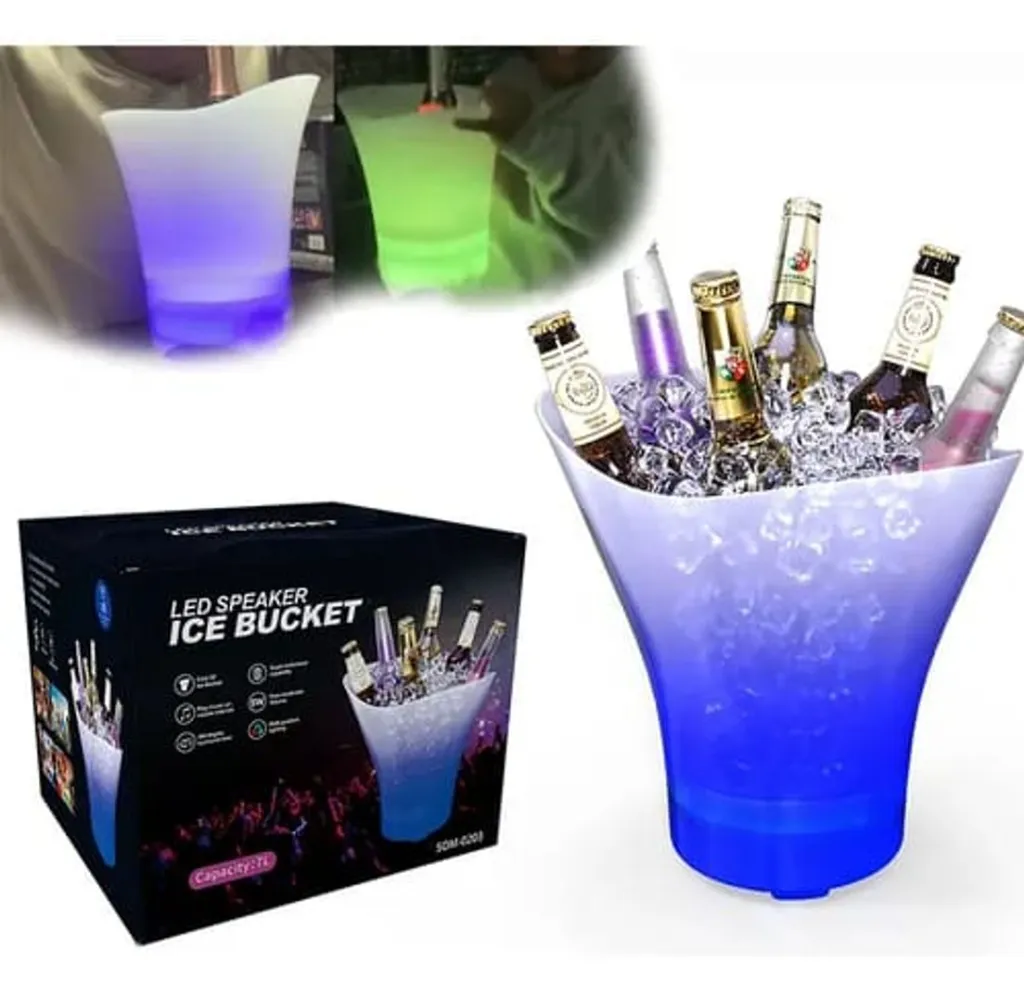 HIELERA CON LUZ Y PARLANTE BLUETOOTH 7Litros ALTA.webp