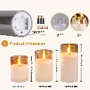 SET DE VELAS X3 LED CANDLE...webp