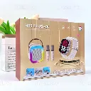 COMBO RELOJ PARLANTE 2 MICROFONOS PORTATIL BLUETOOTH - copia.webp