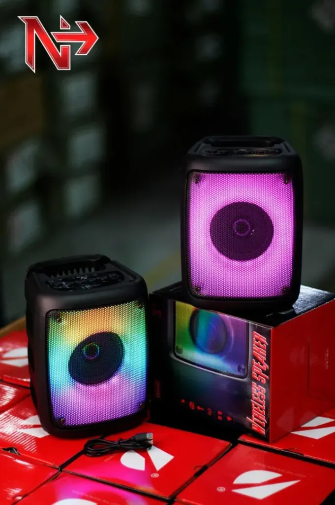 PARLANTE BOCINA PORTATIL BLUETOOTH 3 LUCES LED KTS-1576..webp