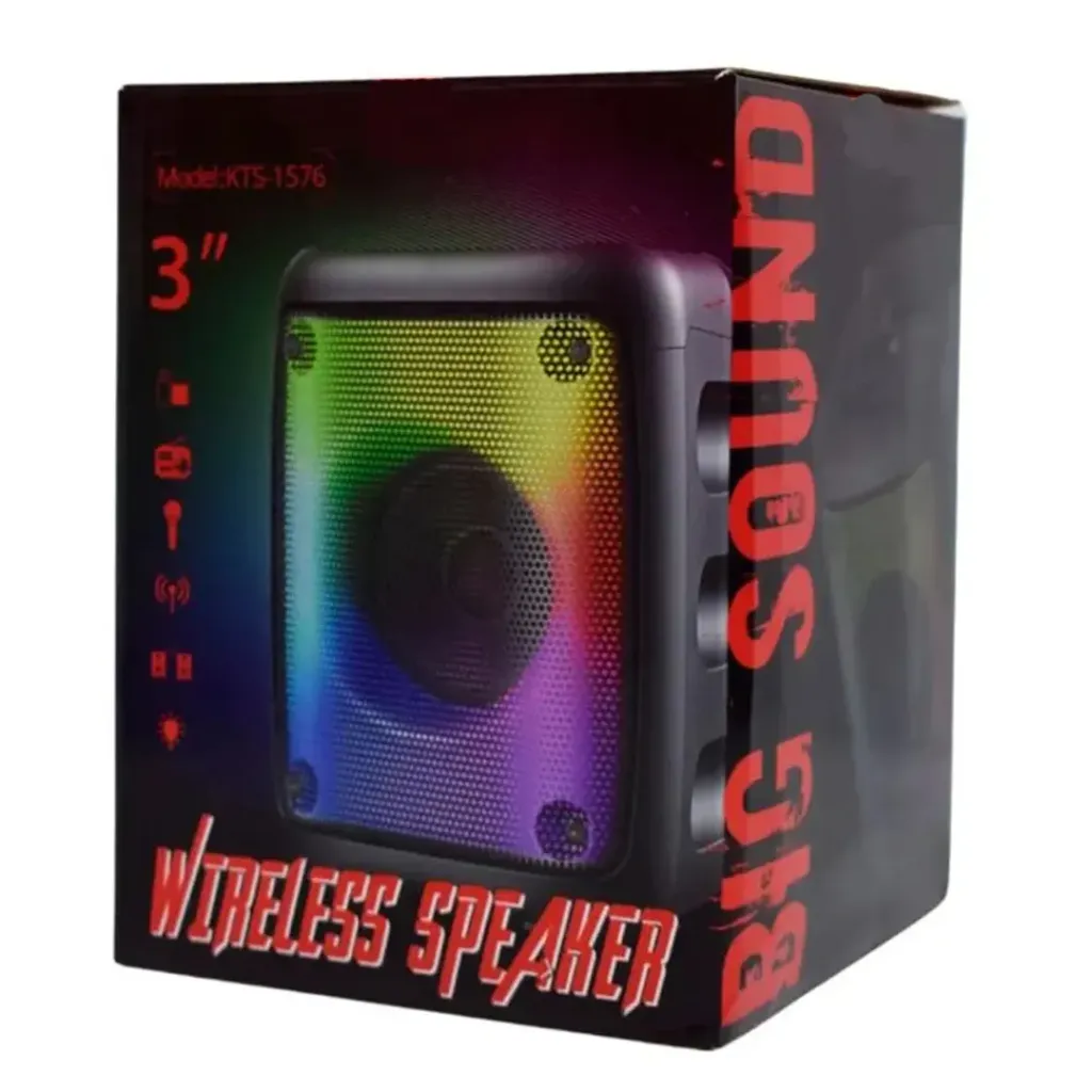 PARLANTE BOCINA PORTATIL BLUETOOTH 3 LUCES LED KTS-1576....webp