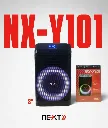 CABINA PARLANTE BOCINA NEXT DE 8 LUCES LED NX-Y101....webp