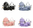COMBO MOCHILA MALETA ESTUCHE 5 PIEZAS KAWAII FASHION.webp