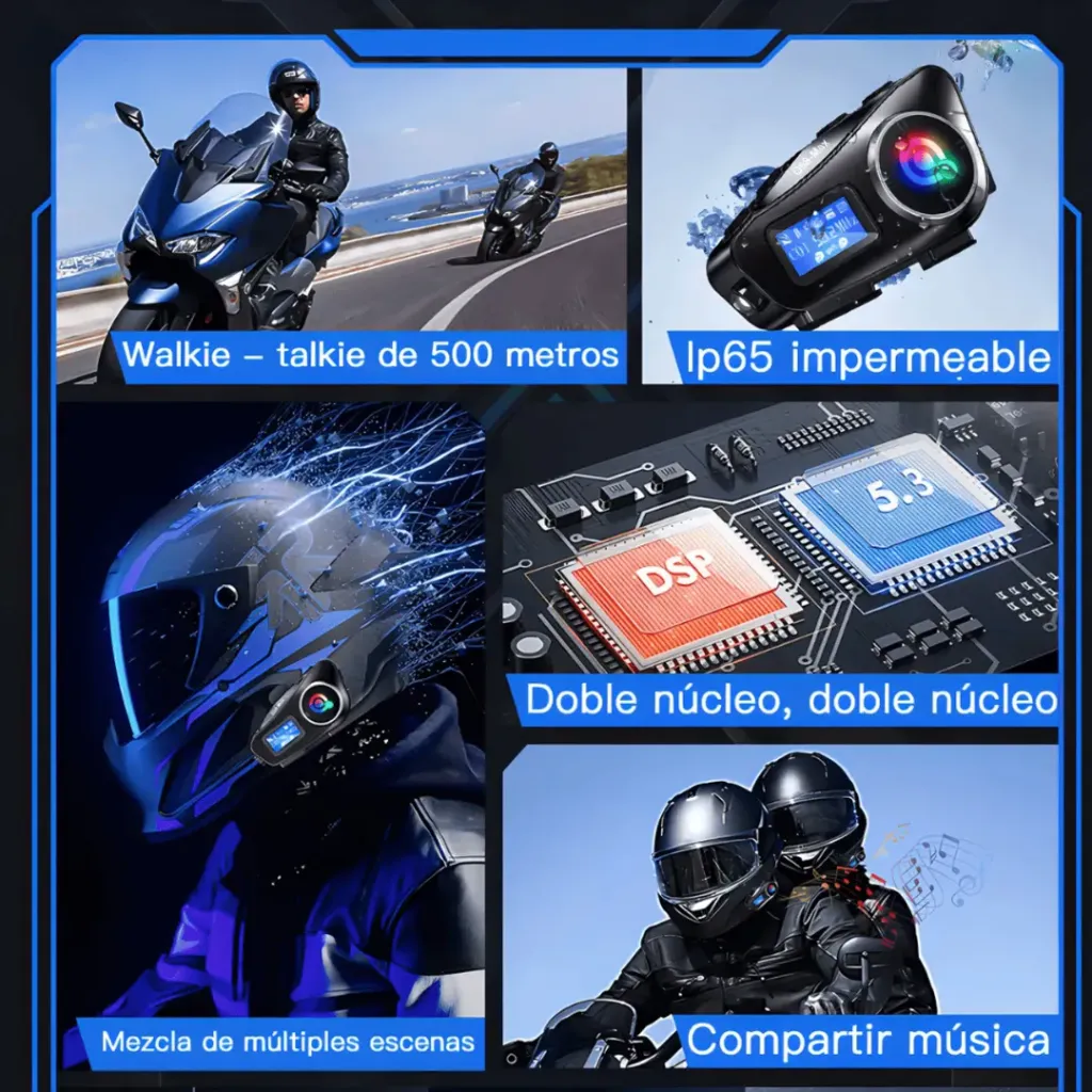 SET INTERCOMUNICADOR Q58-MAX MOTO CASCO X2 PIEZAS...webp