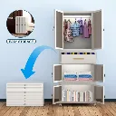 ARMARIO PORTATIL ORGANIZADOR CLOSET PLASTICO PLEGABLE 64x42x161.5Cm....webp