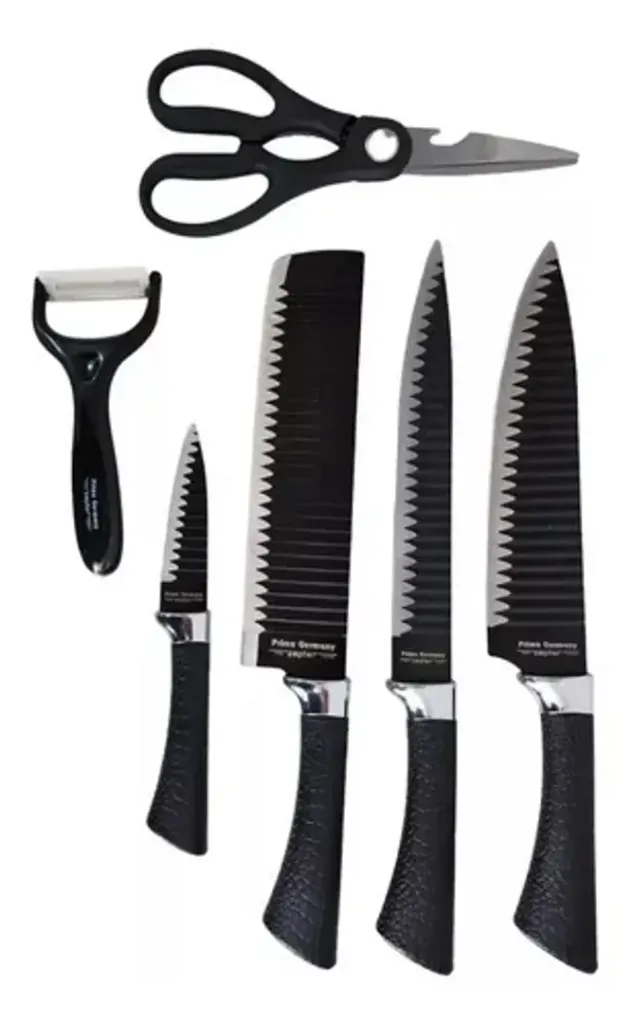 JUEGO SET CUCHILLOS LUJO 6 PIEZAS CON PELADOR.webp