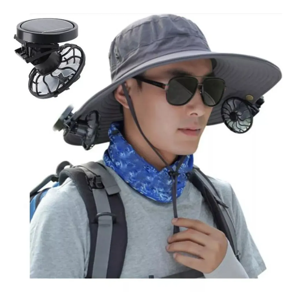 VENTILADOR SOLAR DE PINZA PARA SOMBREROS GORRAS..webp