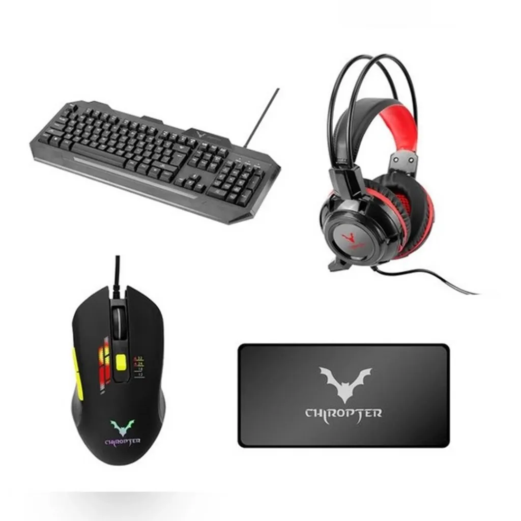 SET COMBO KIT GAMER 4 EN 1 WESDAR CHIROPTER KM12.webp