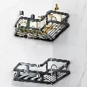 ORGANIZADOR DE BAÑO ESQUINERO ESTANTE DE PARED 5 PIEZAS.....webp