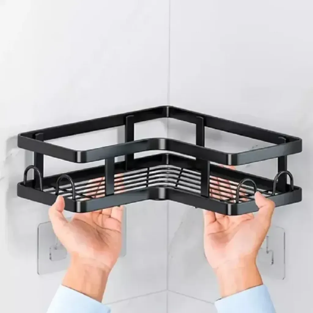 ORGANIZADOR DE BAÑO ESQUINERO ESTANTE DE PARED 5 PIEZAS....webp