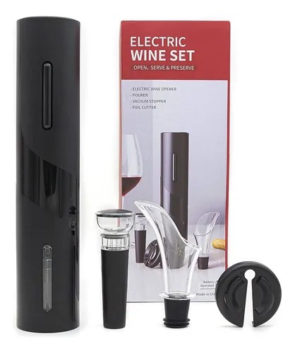 DESCORCHADOR VINO ACCESORIOS ELECTRICO - ELECTRIC WINE SET - V-115