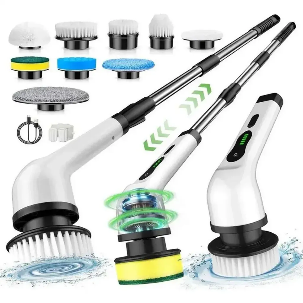 CEPILLO ELECTRICO MULTIFUNCIONAL LIMPIEZA 9 EN 1 - ELECTRIC CLEANING BRUSH - MA-8827
