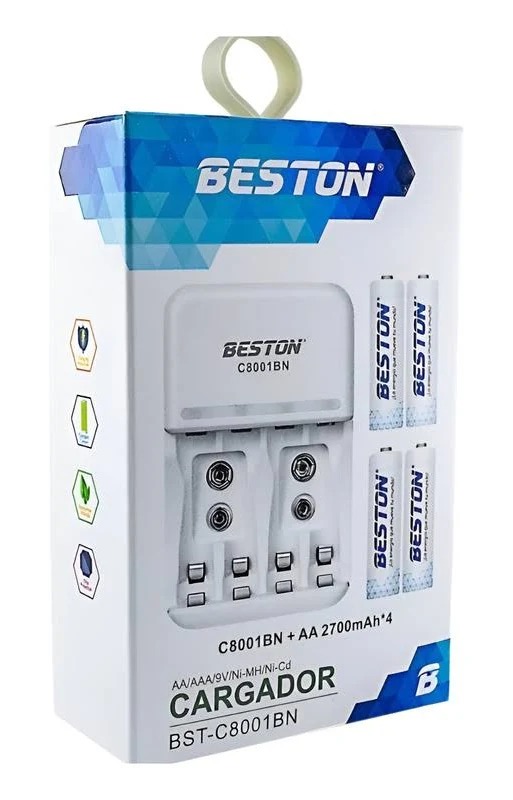 CARGADOR PILAS AA - BESTON - BST-C8001BN