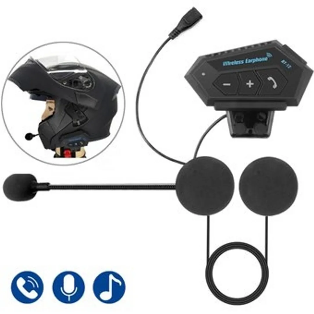 INTERCOMUNICADOR CASCO MANOS LIBRES BT 12