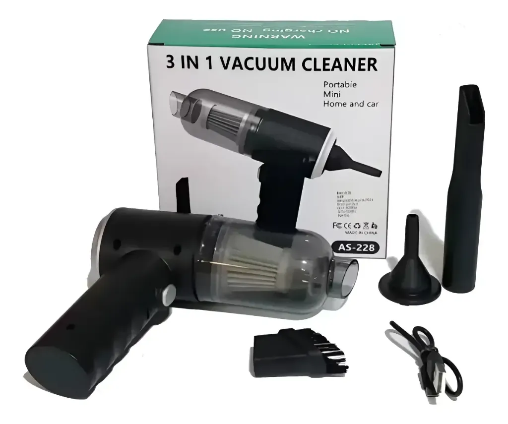 MINI ASPIRADORA PORTATIL 3 EN 1 VACUMM CLEANER AS-228