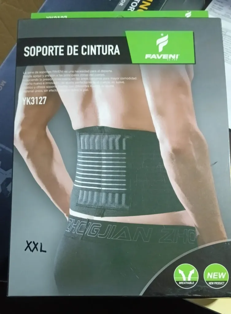 FAJA CINTURA HOMBRE DOBLE SOPORTE YK3127