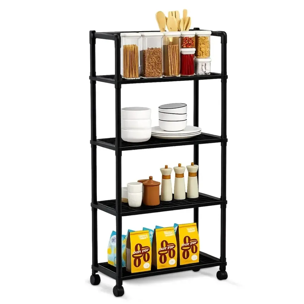 CARRITO ORGANIZADOR MULTIFUNCIONAL ESTANTE 4 NIVELES STORAGE RACK