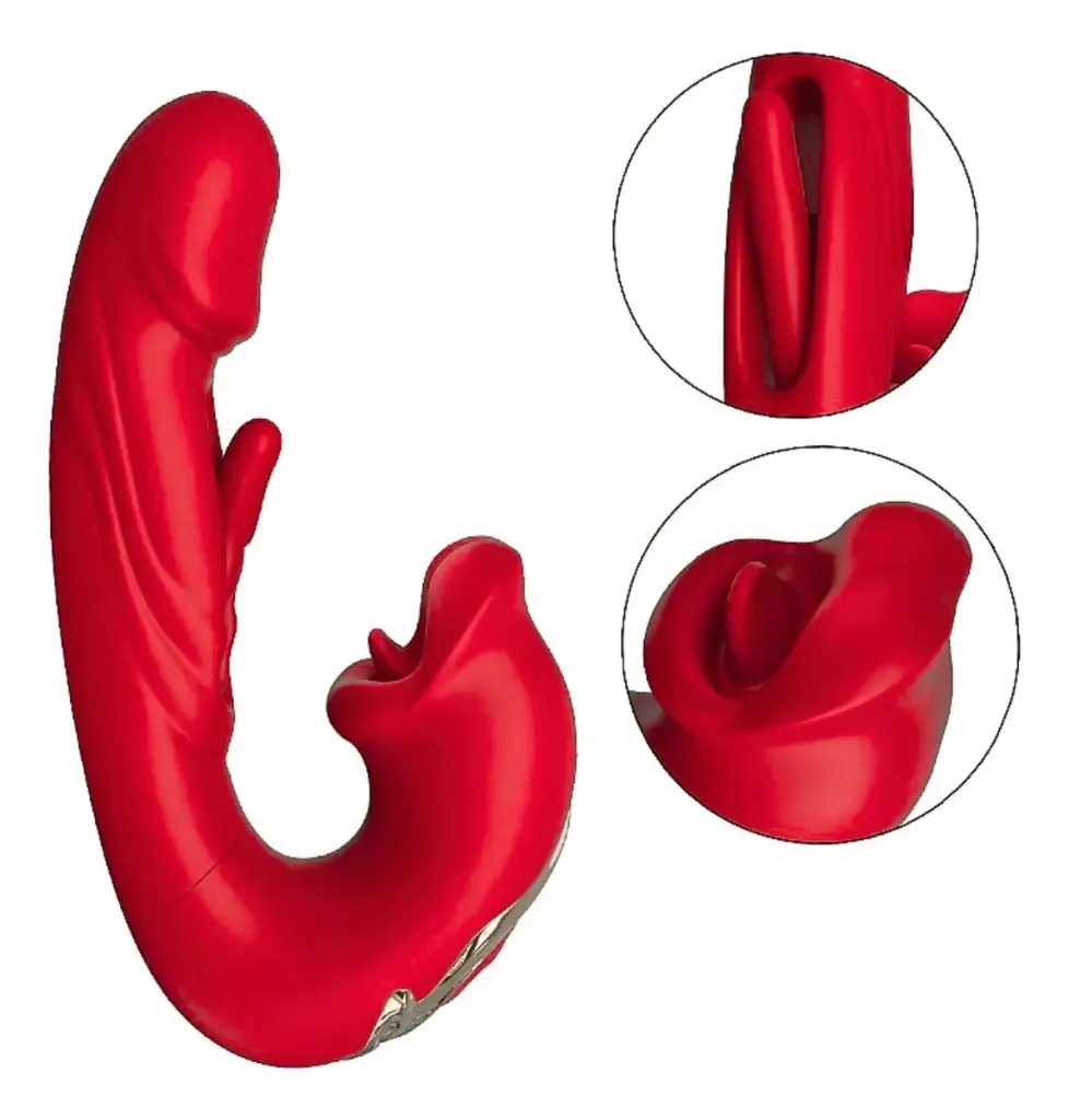 Vibrador Doble Clit Spot Con Succión