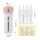 SET DE 4 BOTELLAS DE VIAJE DISPENSADOR DE LIQUIDOS X4