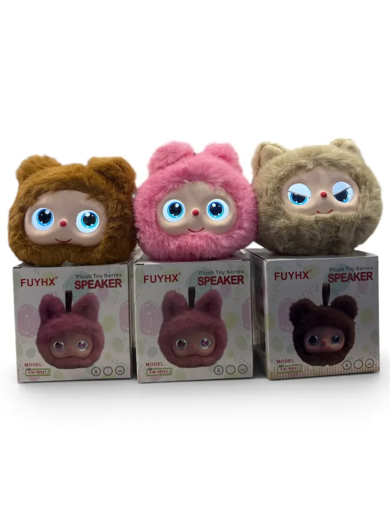 MINI PARLANTE PELUCHE CON OJOS INTERACTIVOS CH-M915