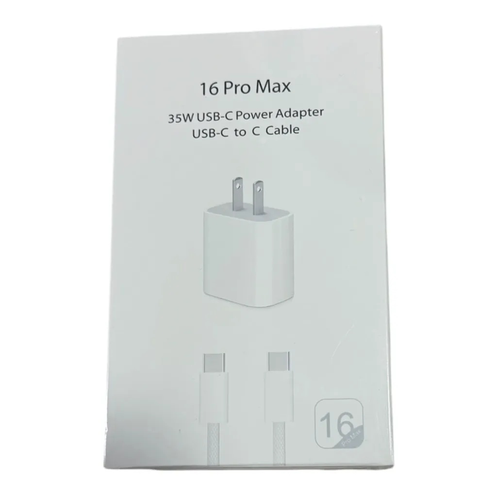 CARGADOR IPHONE 16 PRO MAX TIPO C 35W