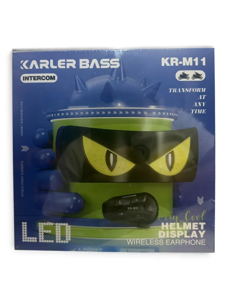 [BOD-TEC-051] INTERCOMUNICADOR CON PANTALLA LED PARA CASCO KR-M11