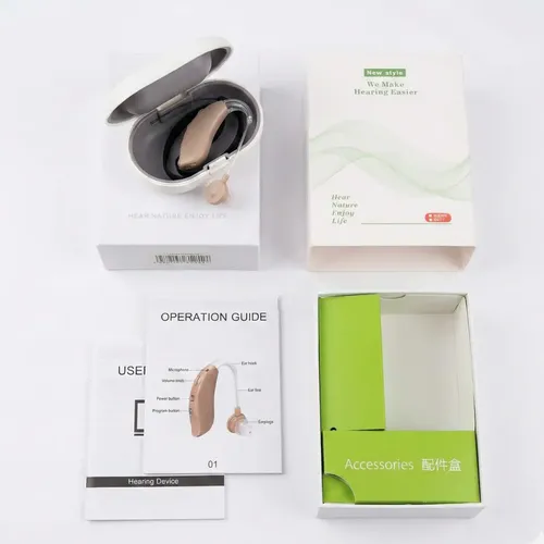 AUDIFONO AUDITIVO BLUETOOTH BEIGE GM106 WE MAKE HEARING EASIER SORDERA