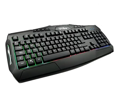 TECLADO RGB ALAMBRICO - WEIBO - WB-540