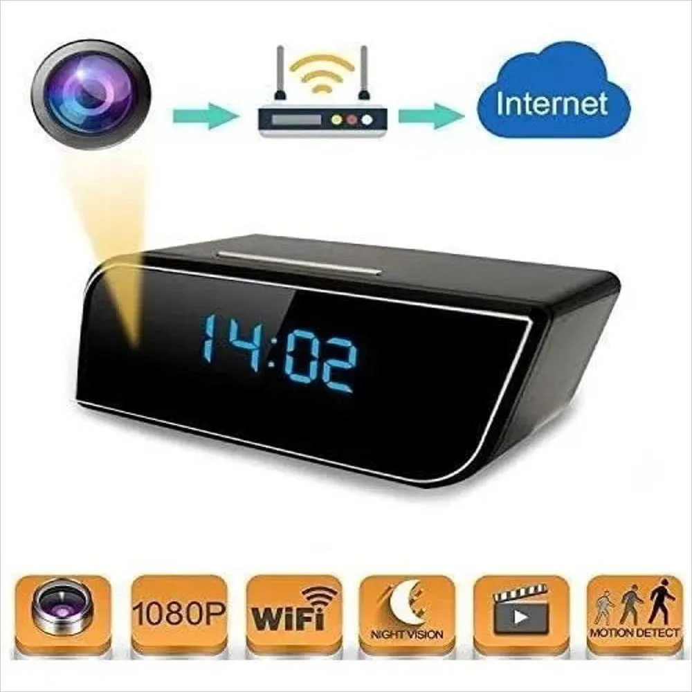 [CED-TEC-045] Camara Espia Reloj De Mesa Hd 1080P Wifi 1108-2
