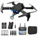 DRONE CONTROL REMOTO PLEGABLE CON CAMARA FRONTAL LUCES LED