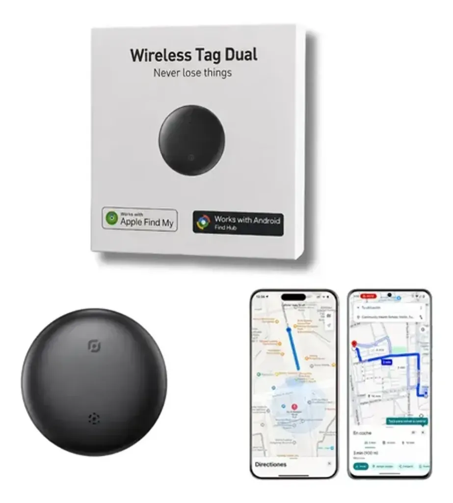 LOCALIZADOR BLUETOOTH GPS COMPATIBLE CON iOS Y ANDROID REDONDO N6-1