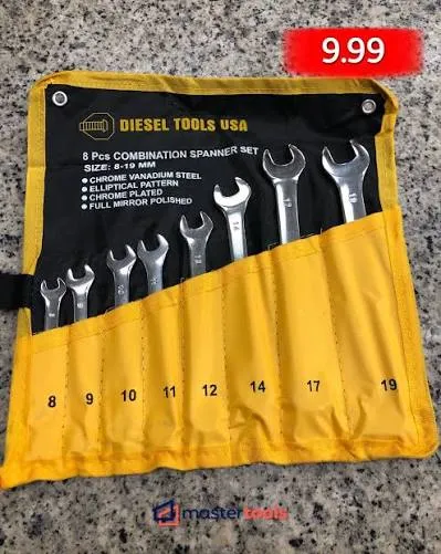 HERRAMIENTAS LLAVES DIESEL ACERO X 8 PIEZAS - DIESEL TOOLS - 8-19mm