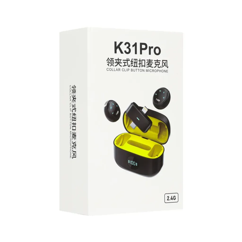 MICROFONOS INALAMBRICOS DUAL IPHONE/TIPO C 2.4G K31PRO