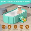 BAÑERA TINA PLEGABLE PORTATIL PARA BEBES ENJOY 80x45x25 CM