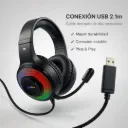AUDIFONOS DIADEMA GAMER WEIBO G50 RGB HEADSET