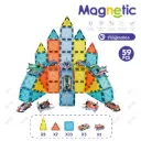 SET DE CONSTRUCCION LEGOS MAGNETICOS CON VEHICULOS 59 PCS