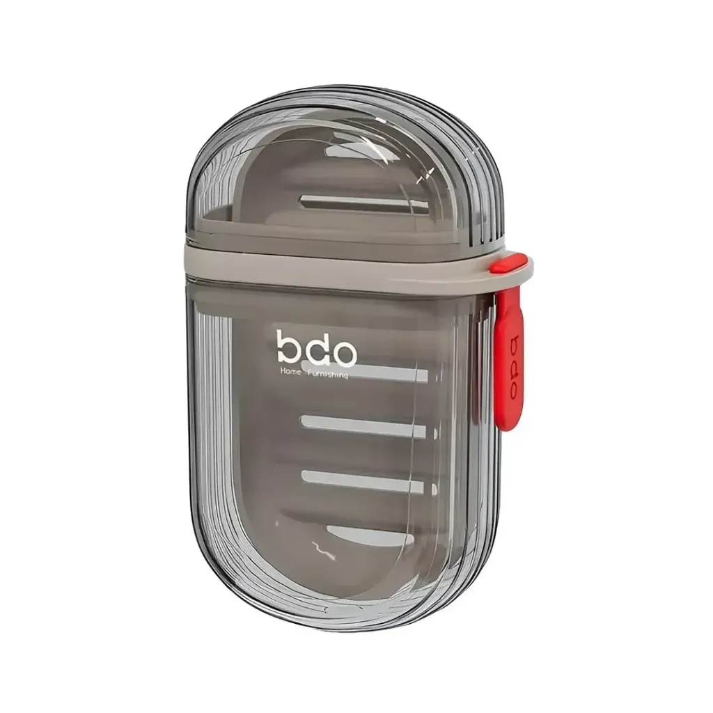 JABONERA DE VIAJE PORTATIL ESTUCHE RESISTENTE