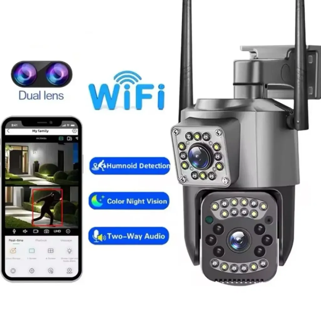 CAMARA DOBLE LENTE V380 PRO EXTERIOR