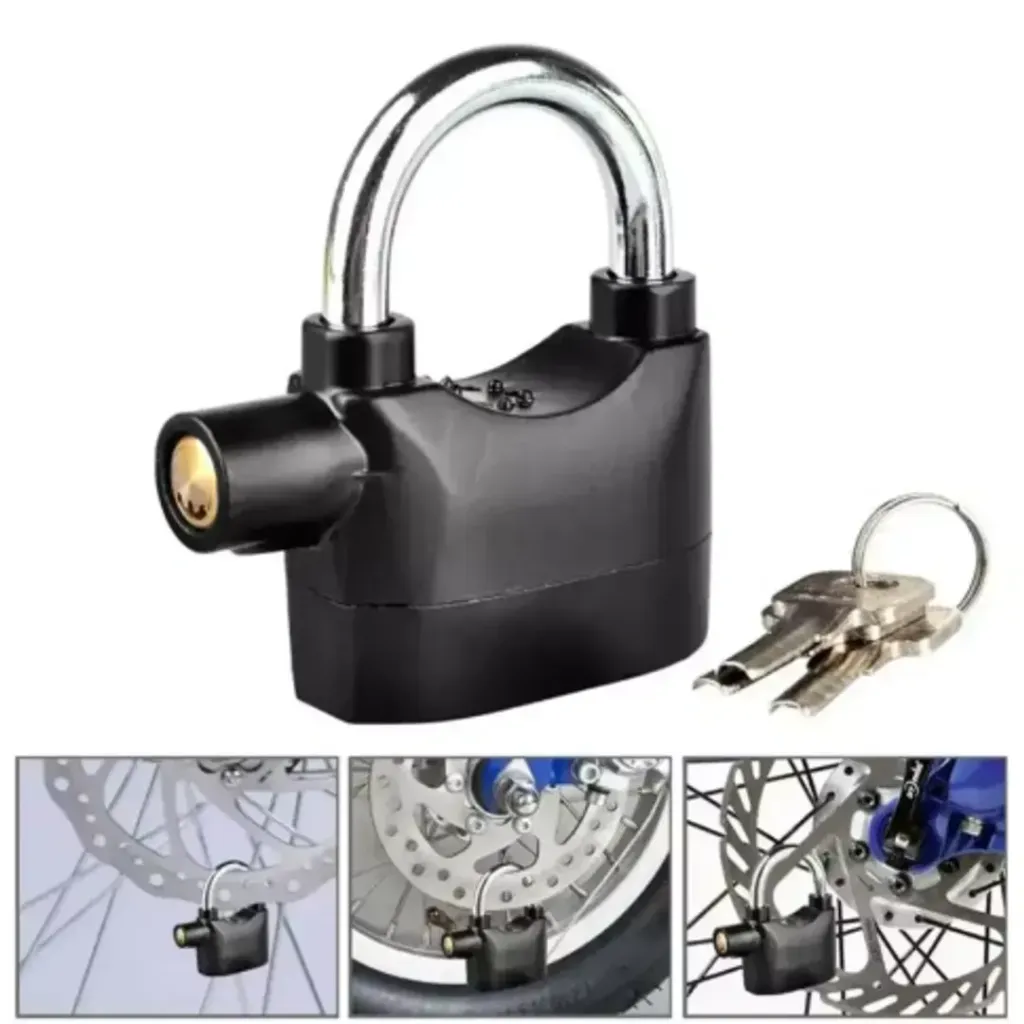 CANDADO ALARMA NEGRO BLISTER