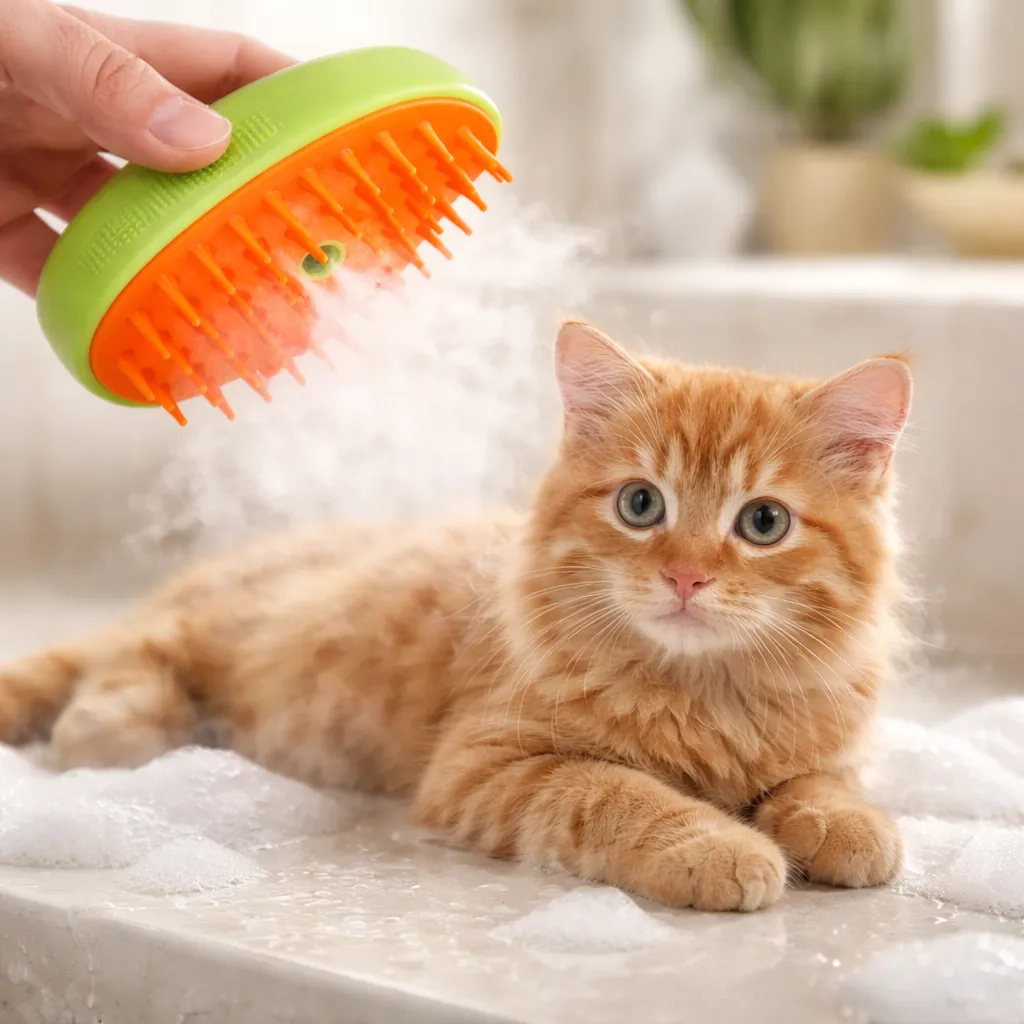 CEPILLO DE VAPOR PARA PERROS Y GATOS