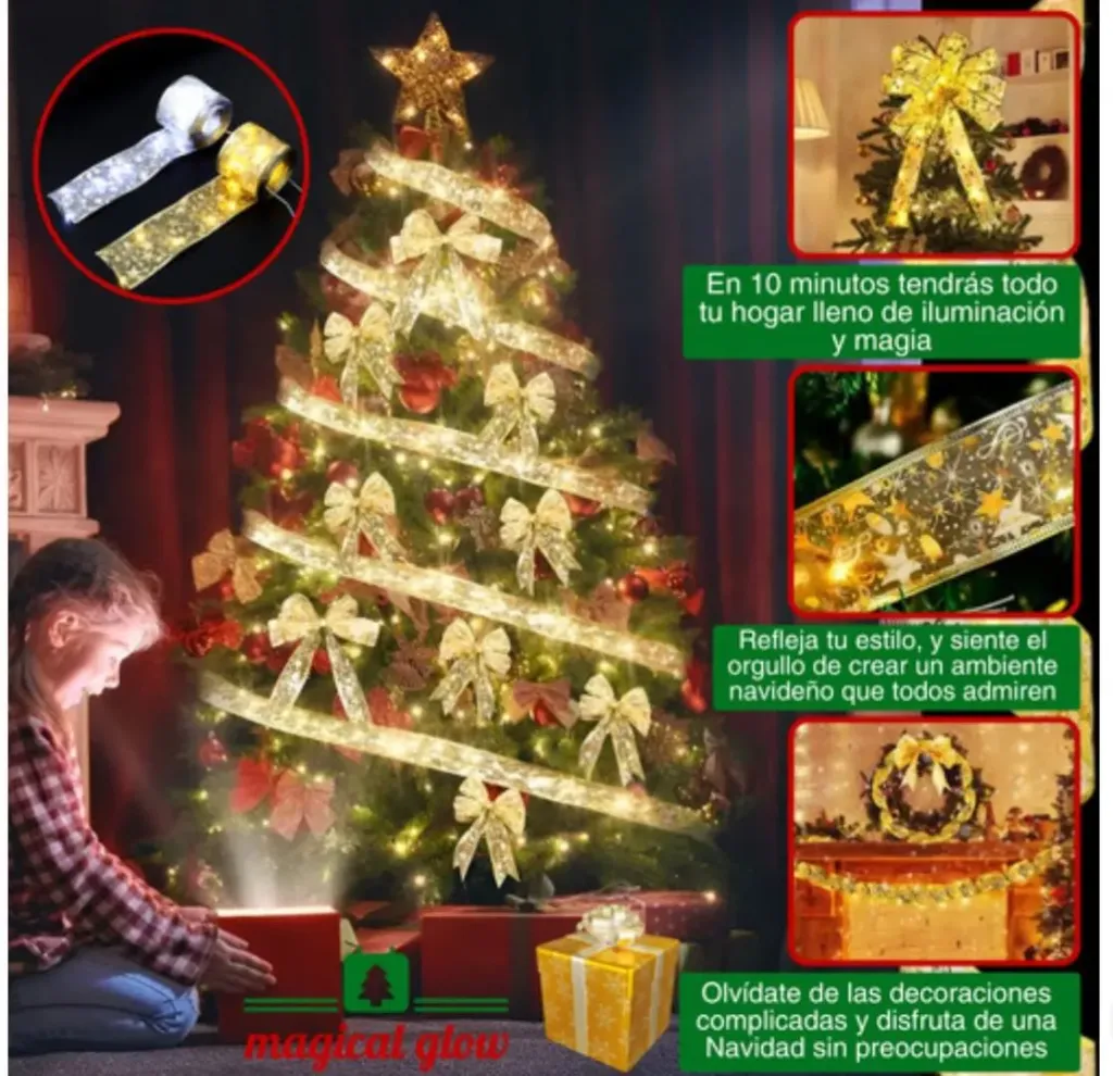 CINTA LED PILAS LUZ NAVIDAD