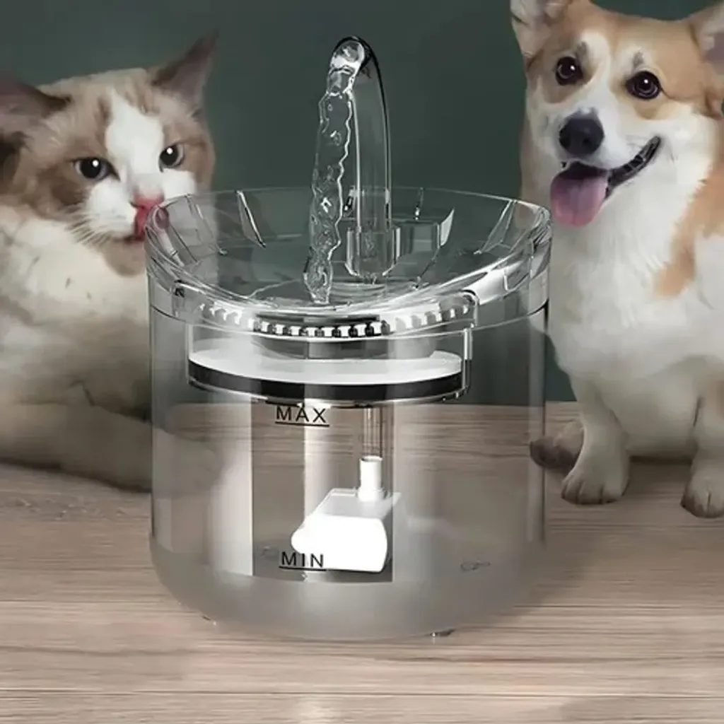 [M262] FUENTE MASCOTAS TRANSPARENTE