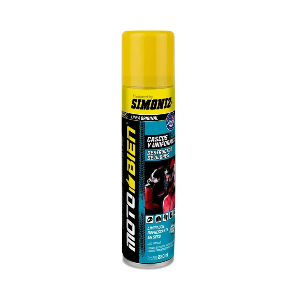 LIMPIADOR REFRESCANTE DESIFECTANTE CASCO BIEN 220ML SIMONIZ