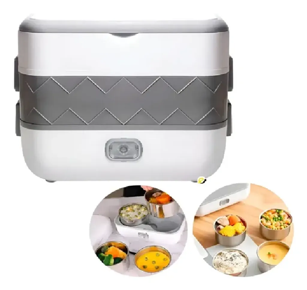 LONCHERA 4 TAZAS ELECTRICA COOKING LUNCH BOX