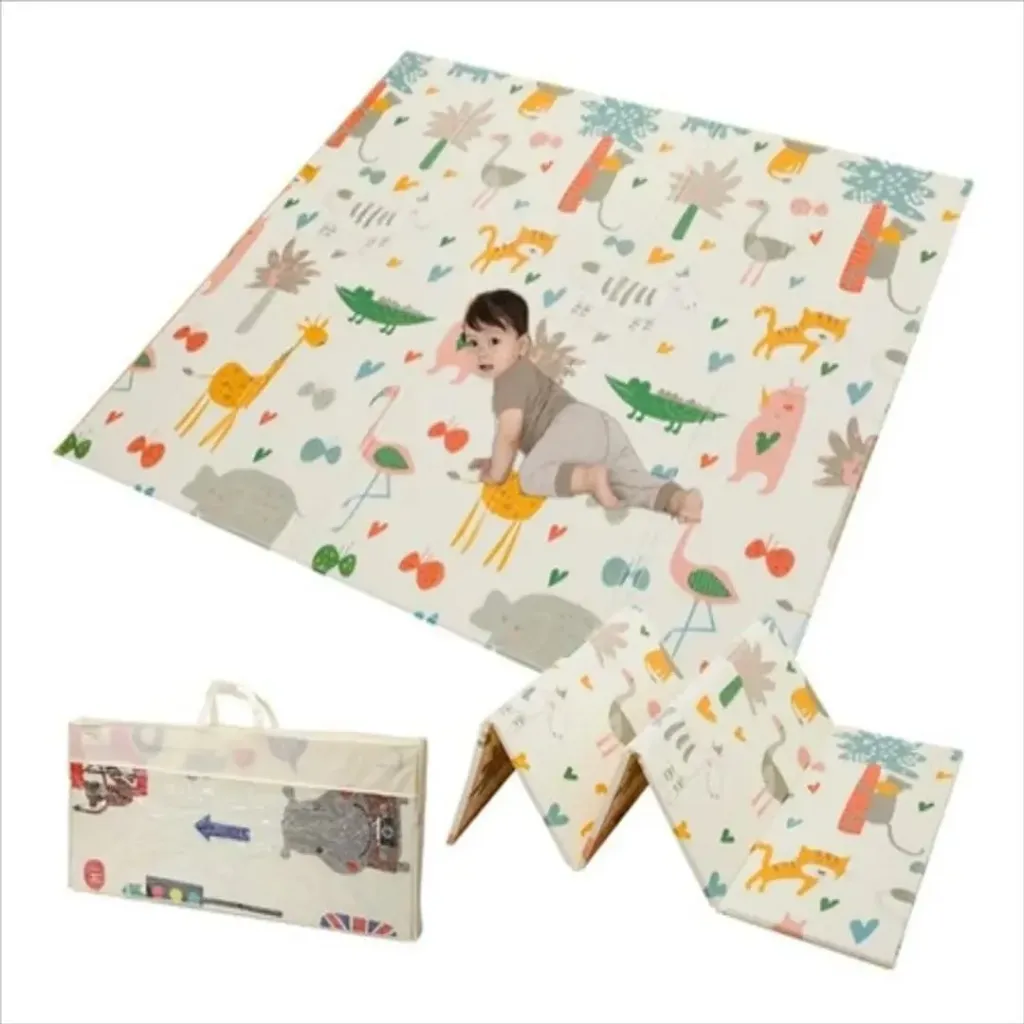 TAPETE INFANTIL 2x1.80mts PLEGABLE DOBLE CARA