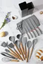 SET DE UTENSILIOS 19 PIEZAS EN SILICONA GRIS