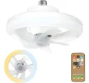 VENTILADOR BOMBILLO DE TECHO 60w 3 VELOCIDADES CON CONTROL BUGO2309