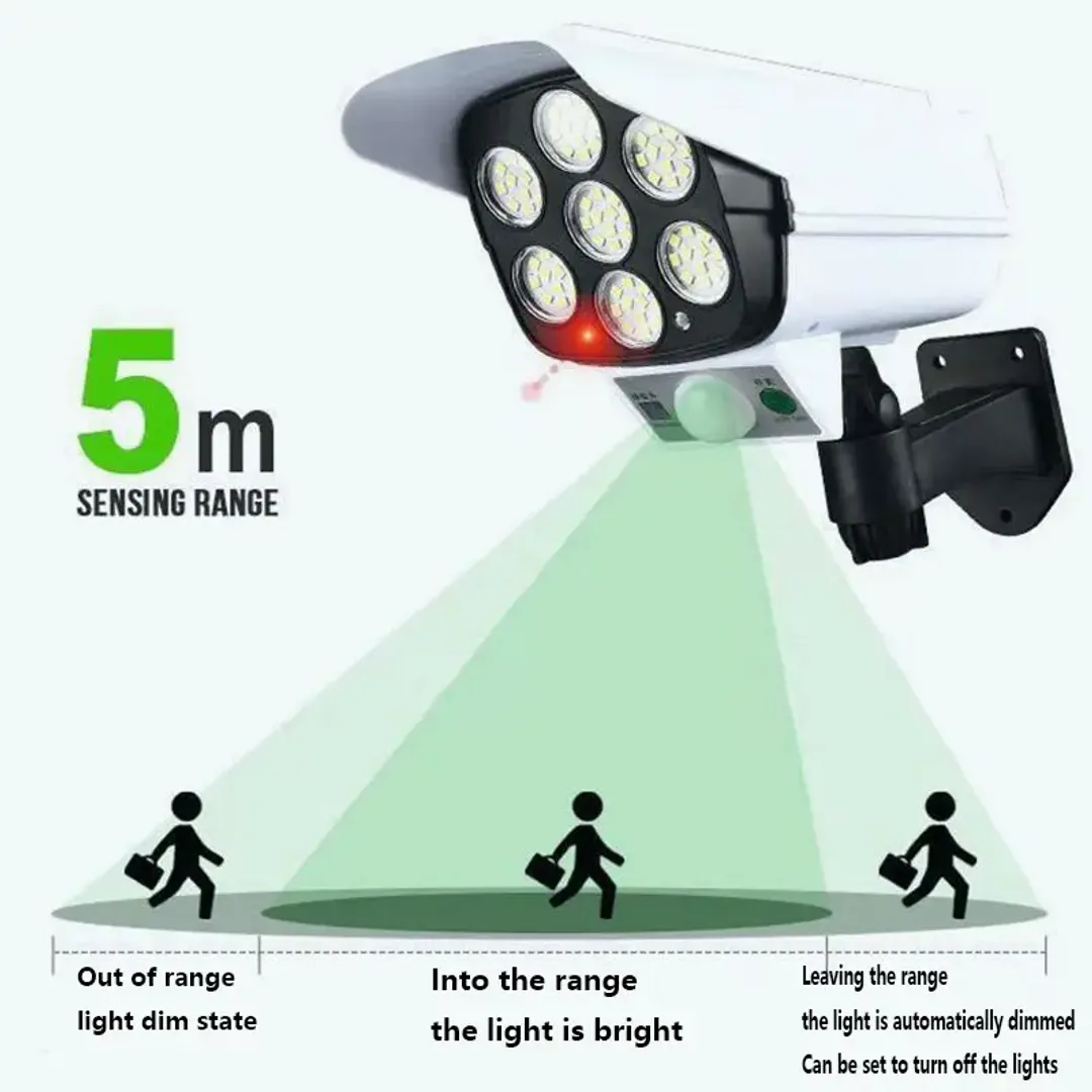 LAMPARA SOLAR TIPO CAMARA SEGURIDAD - SOLAR SENSOR LIGHT -